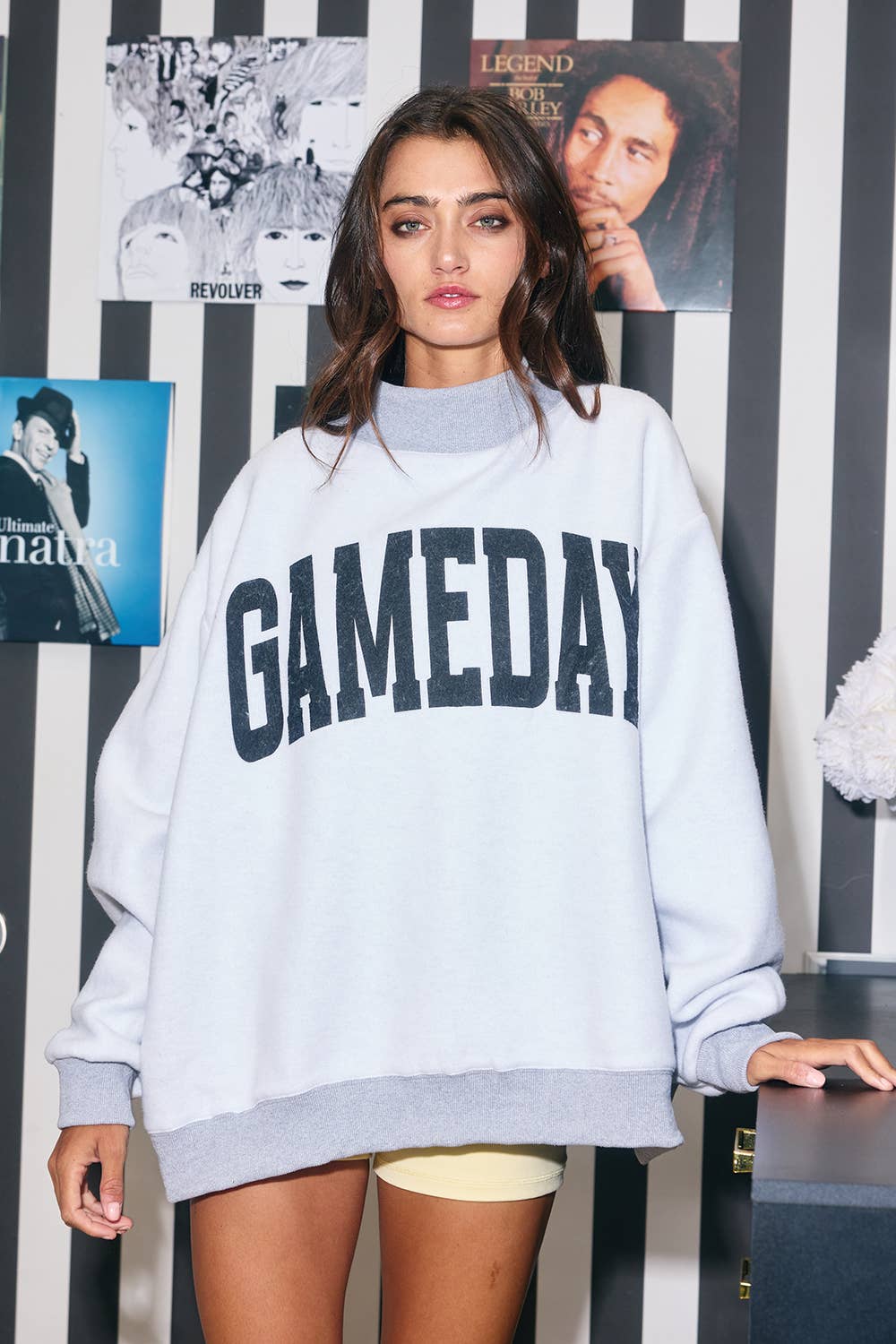 'FOOTBALL & GAMEDAY' Reversible Sweatshirt