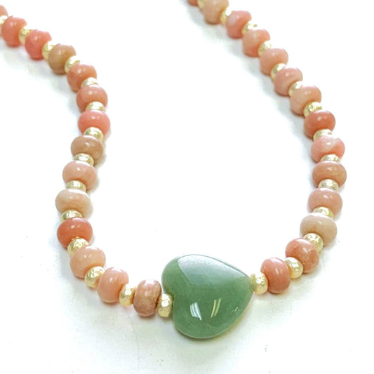 Arden Pink Opal Necklace
