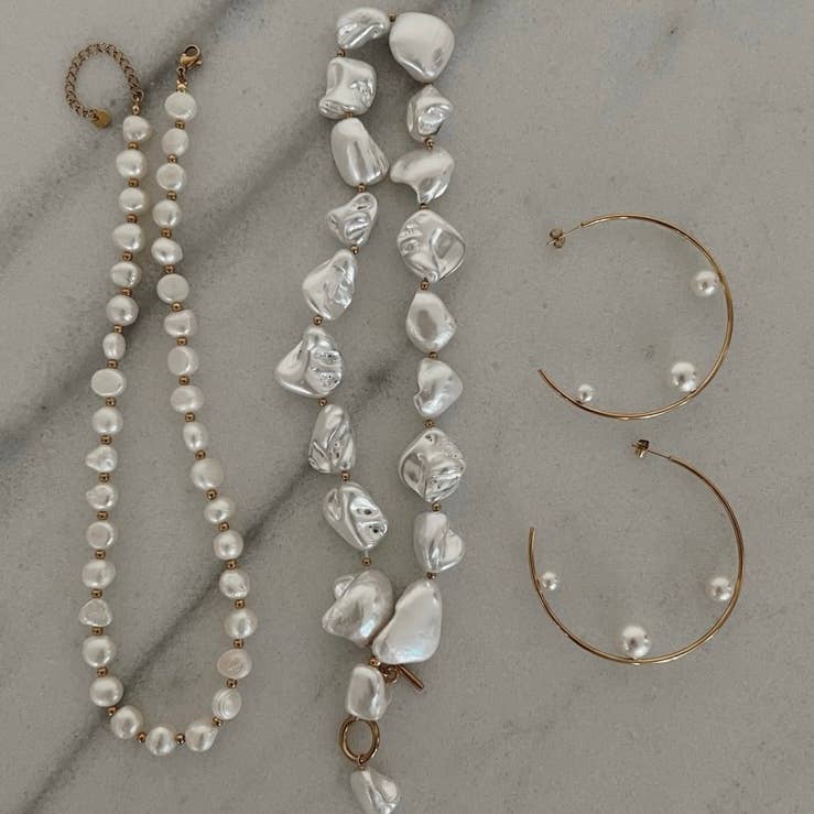 Pearl Hoops