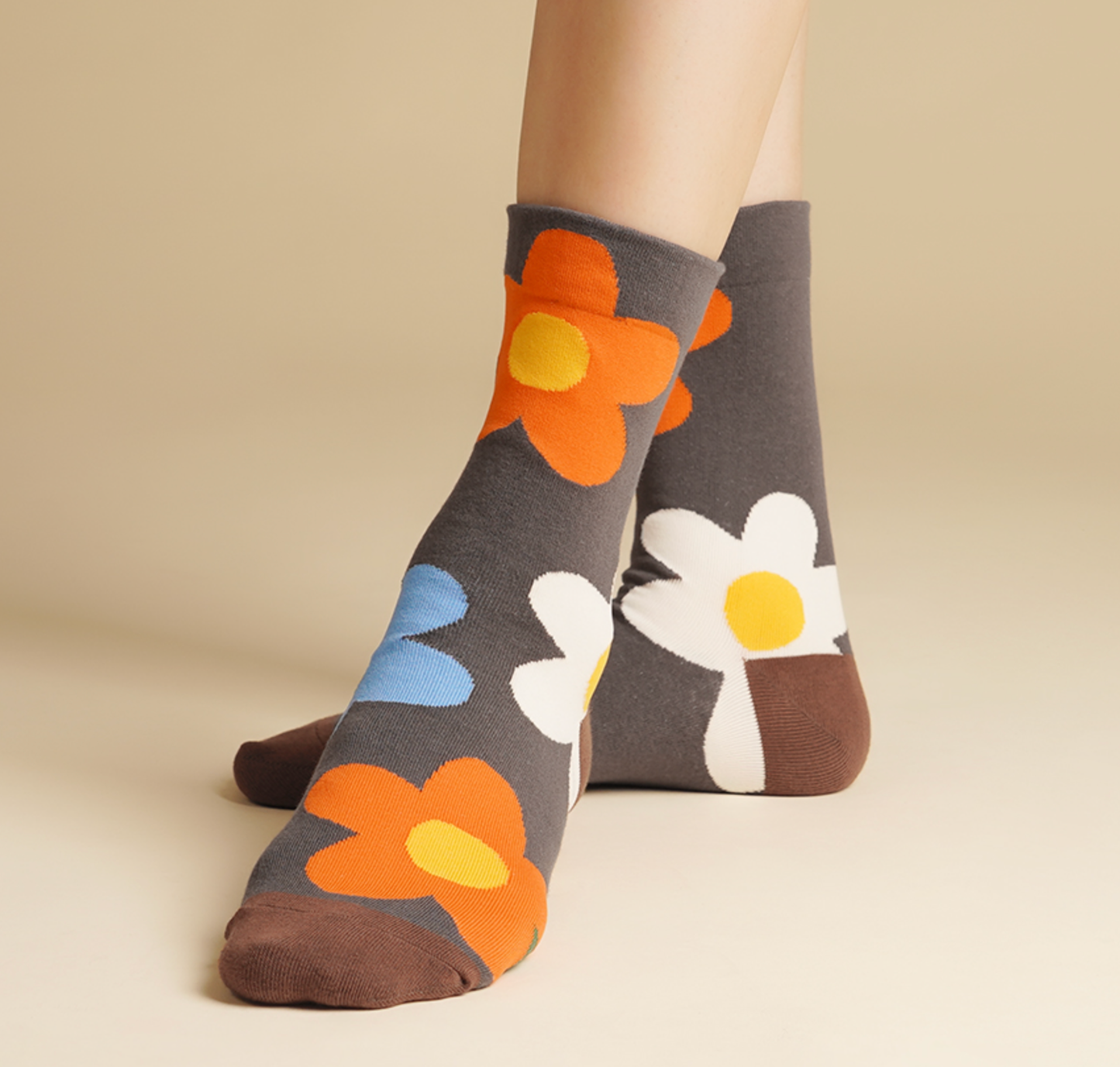 Women's Crew Great Flower Socks