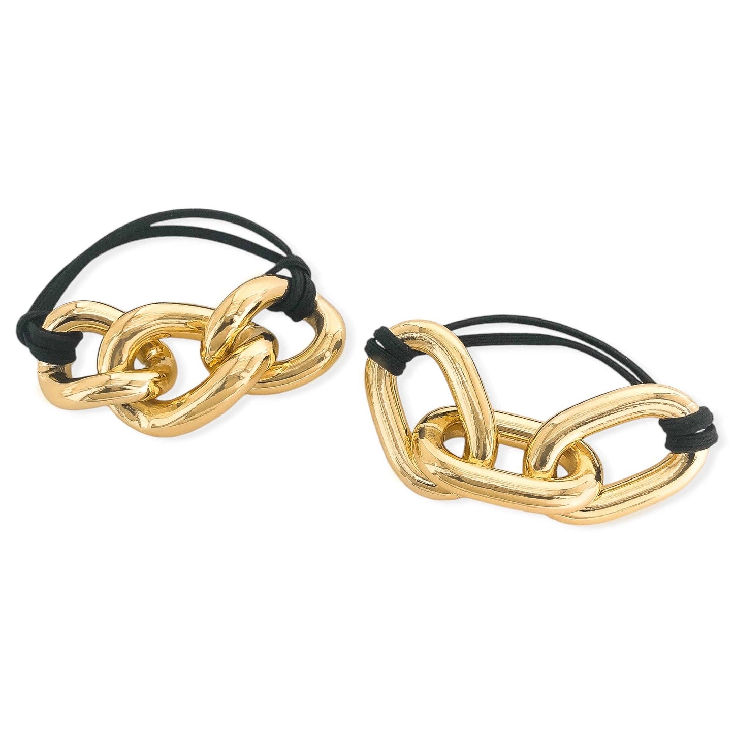 Chunky Gold Hair Tie Set