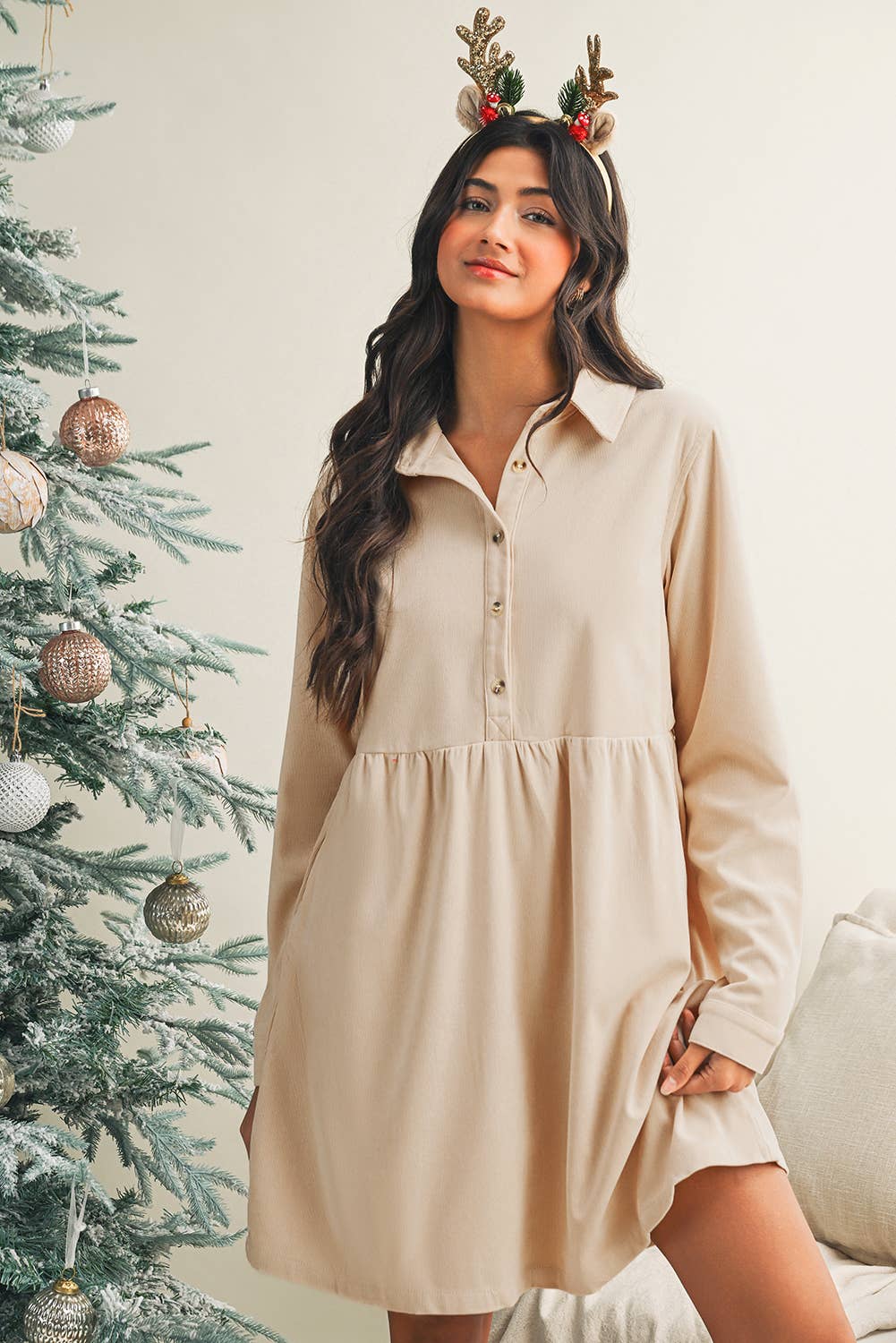 Bethany Collared Mini Dress