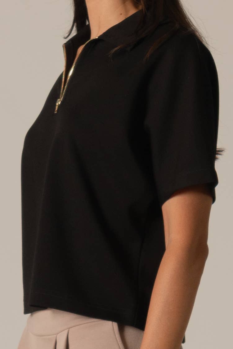 Brittney Quarter Zip Top