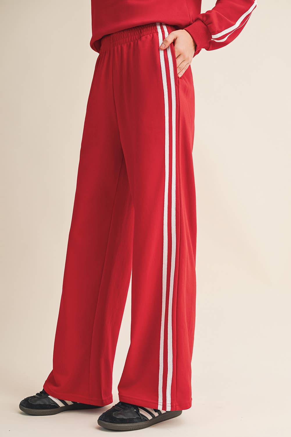 Peppermint Pop Wide Leg Pants Set