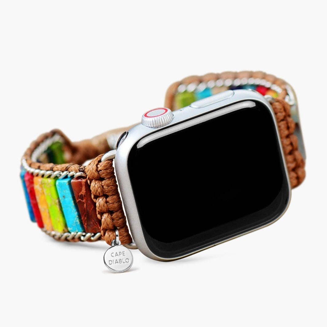 Healing Chakra Protection Apple Watch Strap Gold