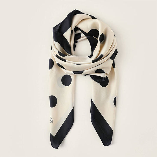 Polka Dot Silky Scarf