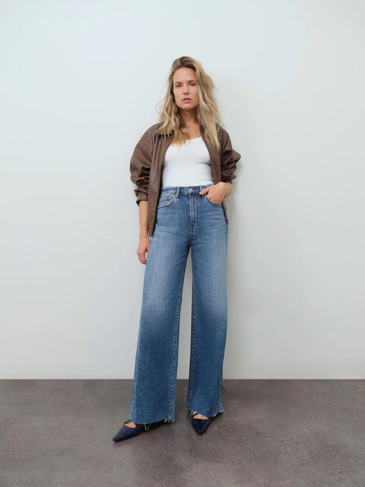DAZE- Far Out High Rise Wide Leg Jeans