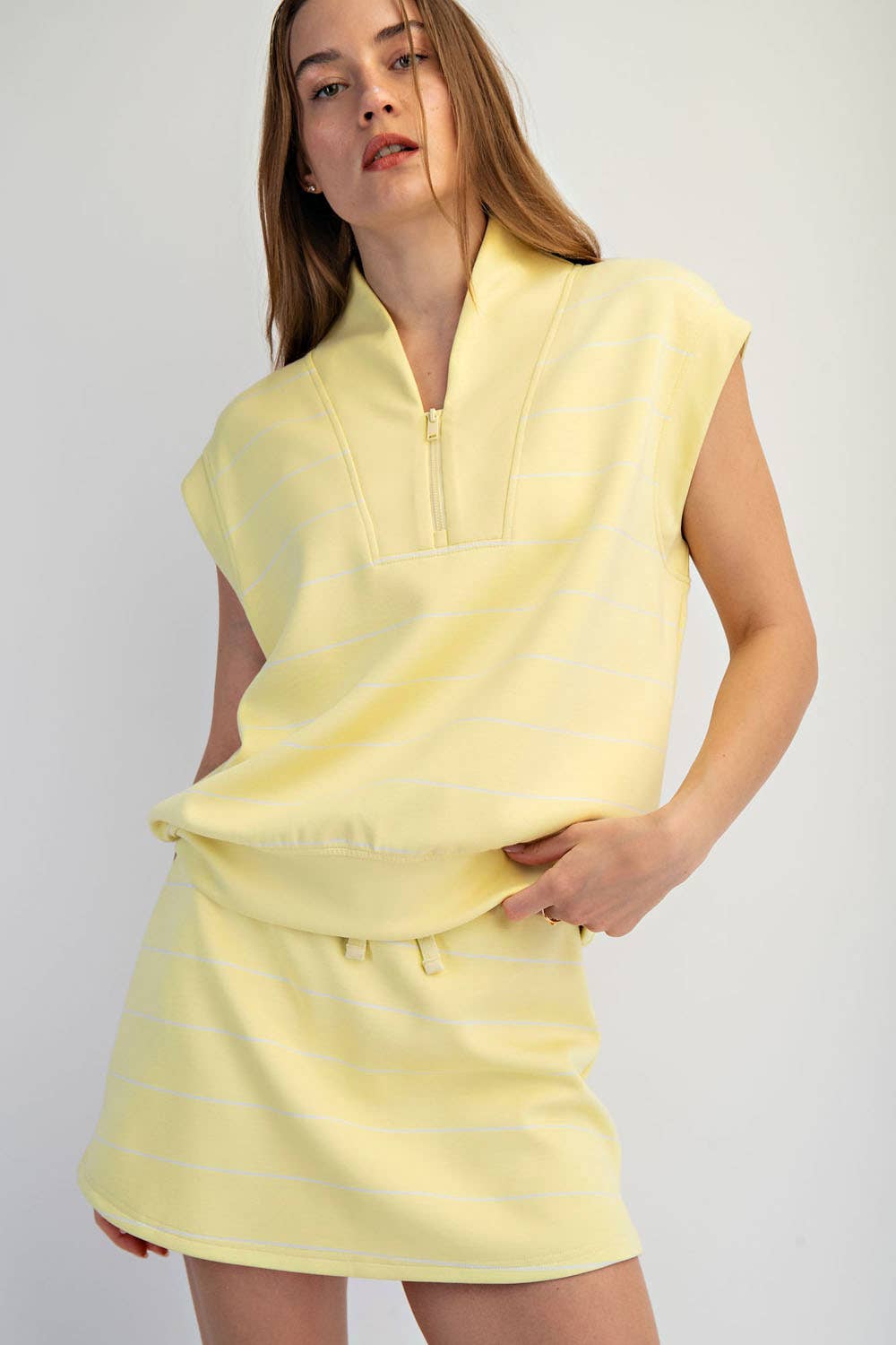 Luna Stripe Sleeveless Top