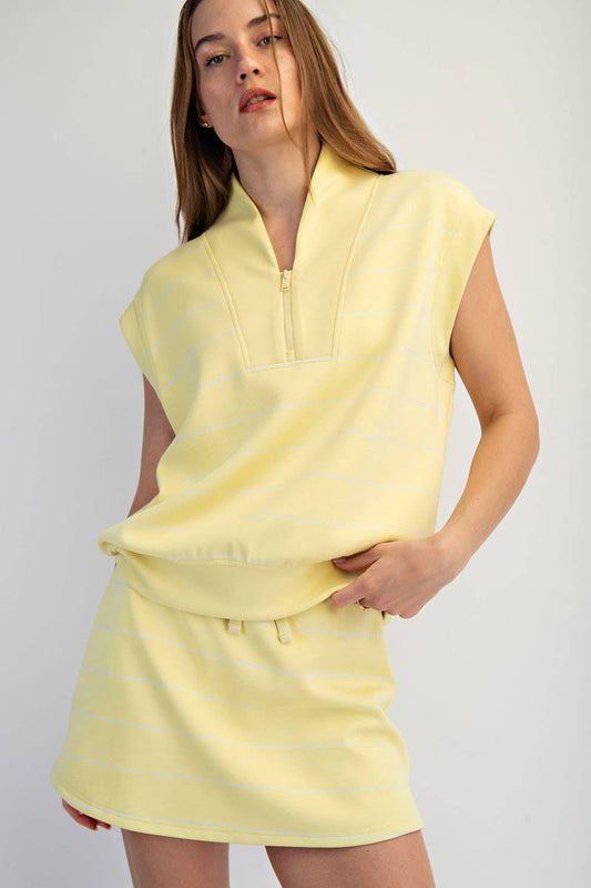 Luna Stripe Sleeveless Top