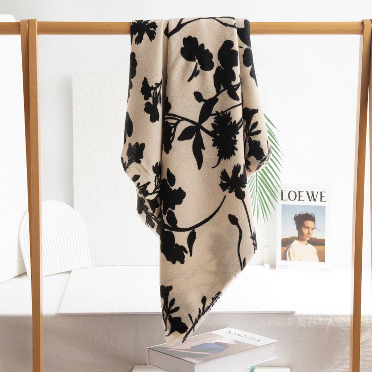 Printed Tassel Scarf