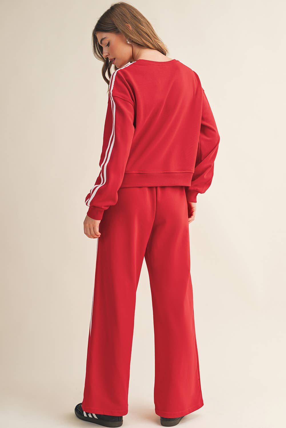 Peppermint Pop Wide Leg Pants Set