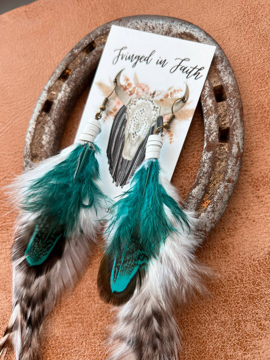 Glacier Feather Earrings