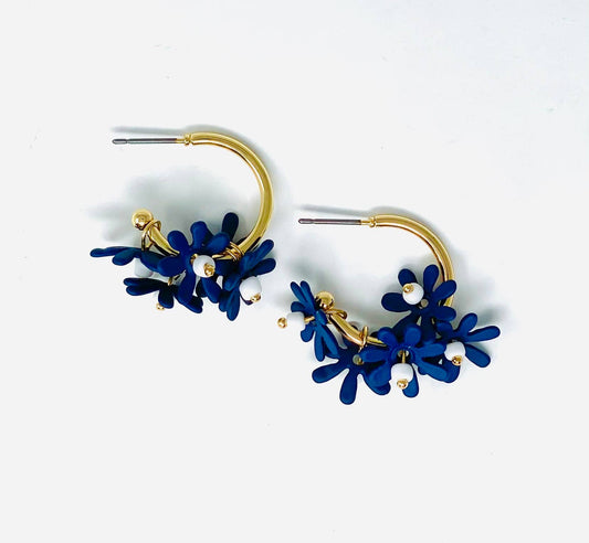 Flora Hoop Earrings