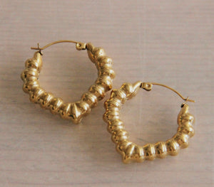 Dotted Heart Earrings