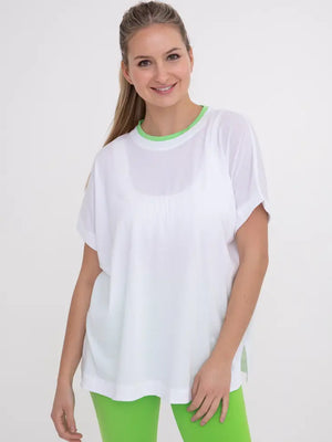 MONO B- Mesh Back Short Sleeve Top