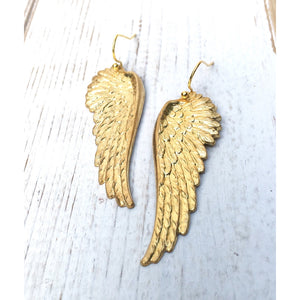 Gold Wing Earrings