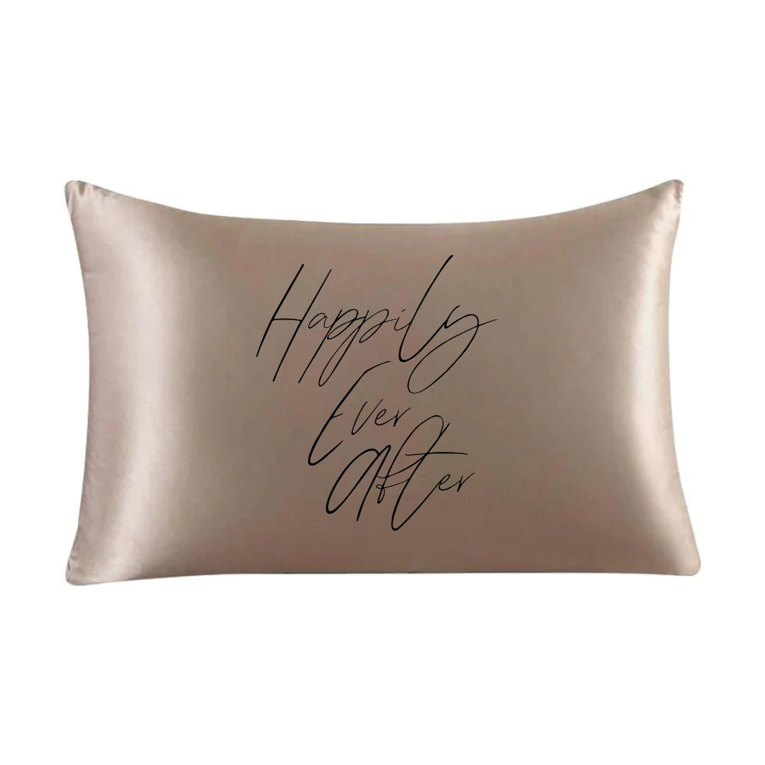 "Happily Ever After" Satin Pillowcase Set of 2