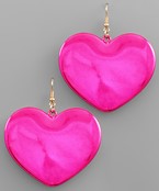 Acrylic Heart Earrings