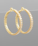 Crystal Hoops