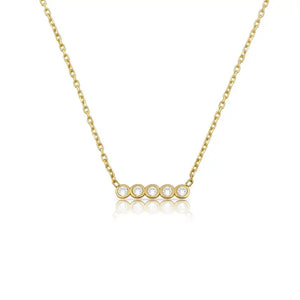Loverly Crystal Bar Necklace