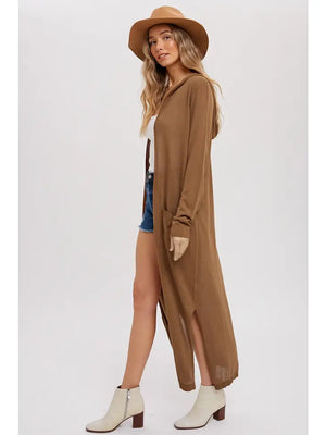 Hoodie Maxi Cardigan