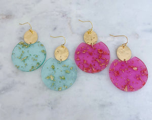Gold Flake Earrings
