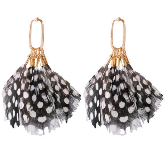 Spotted Feather Tassels